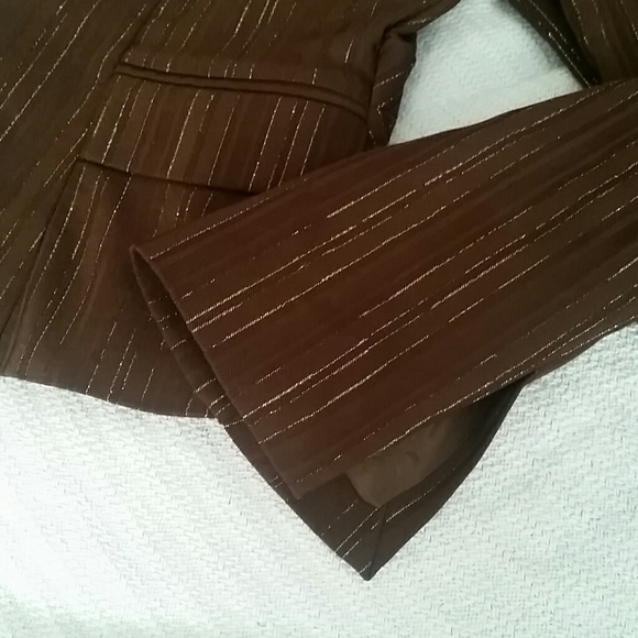 Rampage brown gold pinstripe suit - Picture 5 of 8